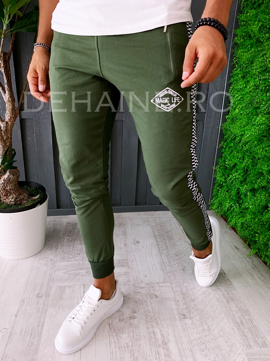 Pantaloni de trening conici A6042 J4-4